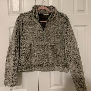Garage cropped Sherpa sweater